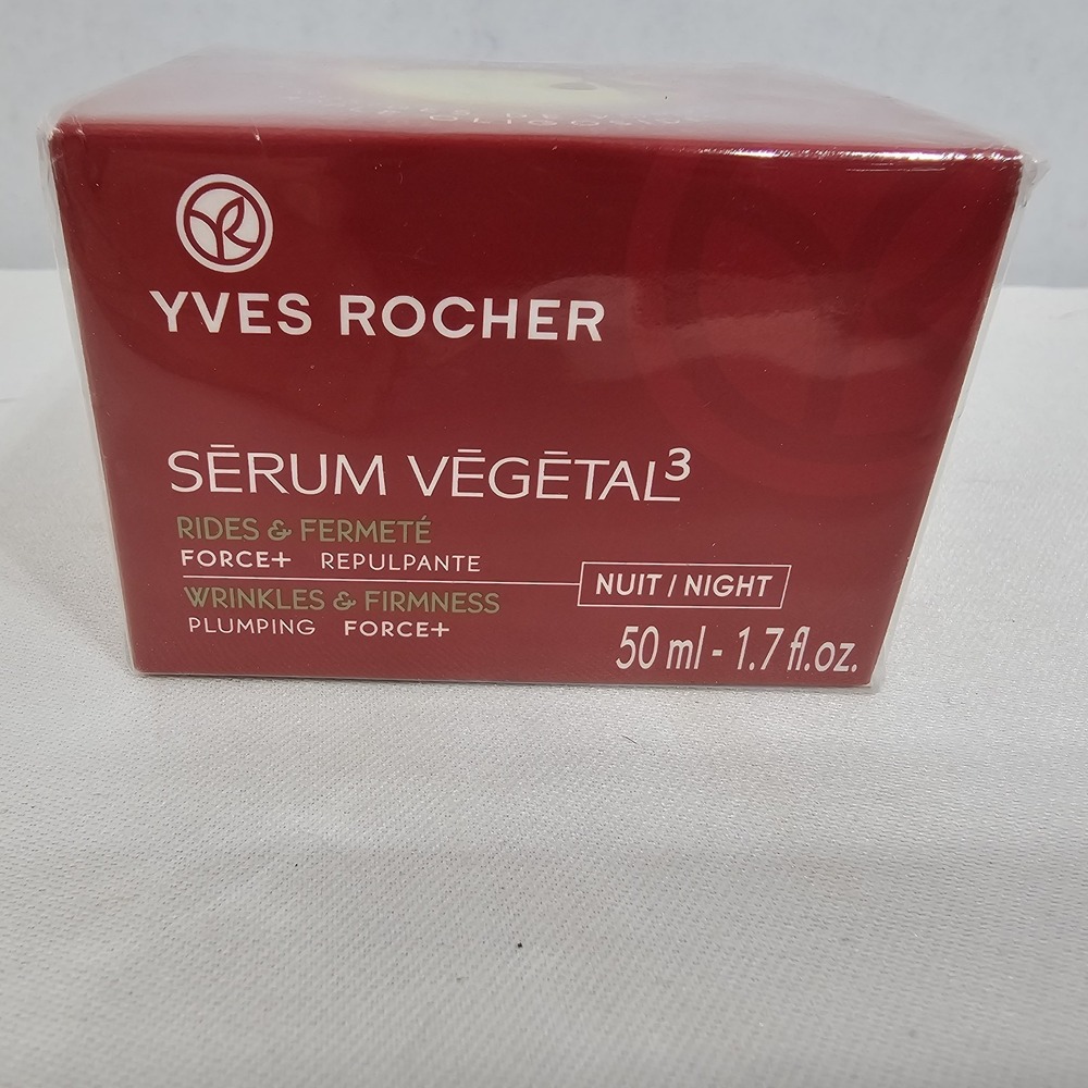 Yves Rocher Serum Vegetal Wrinkles & Firmness-Plumping Night Cream 1.6 fl.oz NIB